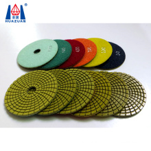 Hot sale 4 inch wet type diamond polishing pad for angle grinder